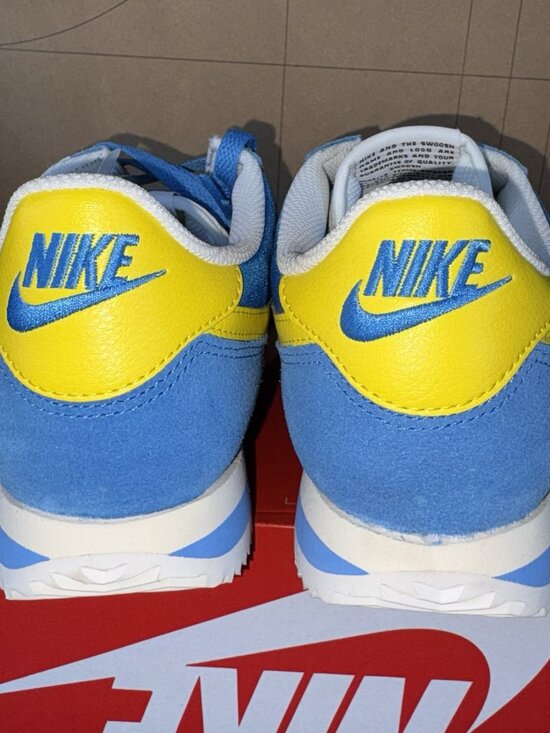 NEW Nike Cortez TXT Light Photo Blue Lightning Yellow HF0263-402 Men Size 10.5 main image 6